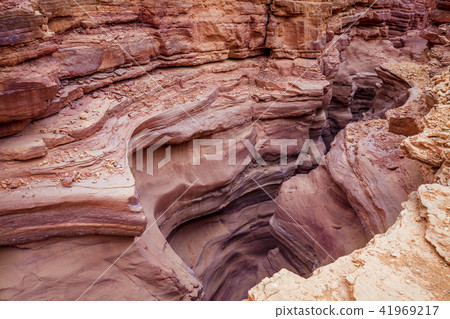 Red Canyon in desert 41969217