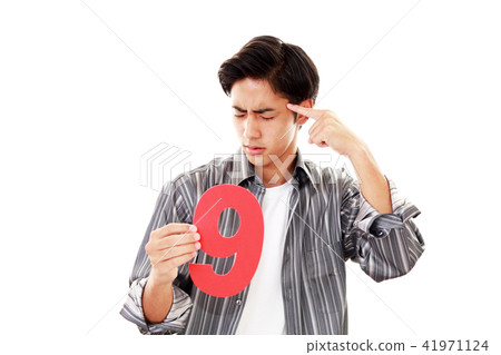 Men with numbers 41971124