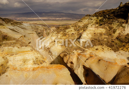 Rock formation in Cappadocia of Turkey Rock formation in Cappadocia of Turkey 41972276