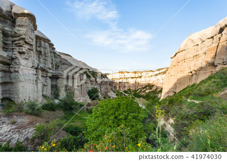 overgrown gorge near Goreme town in Cappadocia 41974030