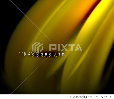 Neon glowing wave, magic energy and light motion background. Vector wallpaper template Neon glowing wave, magic energy and light motion background. Vector wallpaper template 41974323