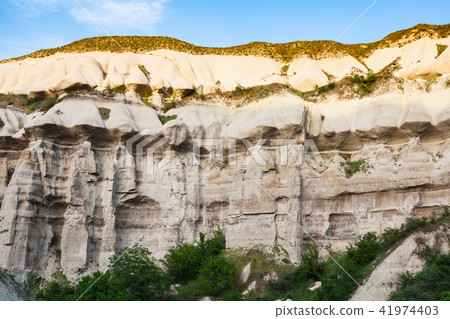 walls of ravine near Goreme town in Cappadocia 41974403