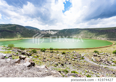 panorama of Narligol Crater Lake in Cappadocia panorama of Narligol Crater Lake in Cappadocia 41974427