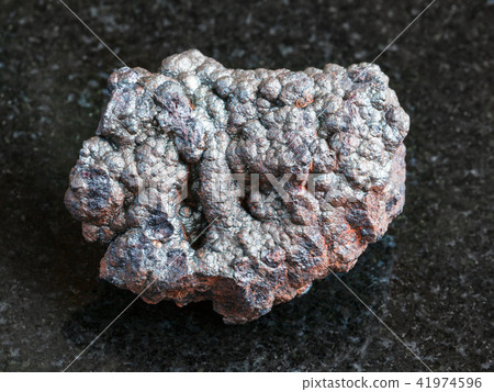 rough Goethite stone on black rough Goethite stone on black 41974596