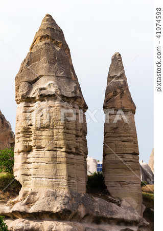 two fairy chimney rocks in Goreme National Park 41974598