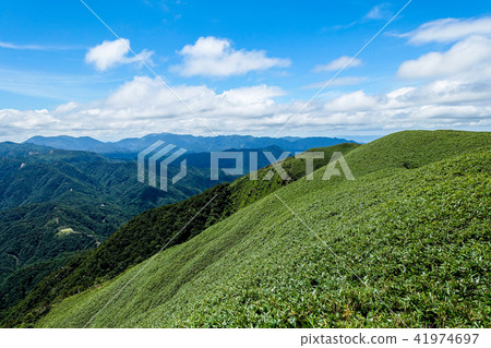 Summer green mountain landscape photograph Suzuka's Ryugaake climb 41974697