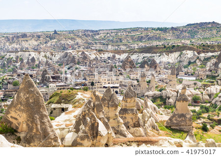 above view of Goreme town in Cappadocia 41975017