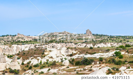 mountain panorama in Cappadocia in spring mountain panorama in Cappadocia in spring 41975315