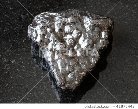 rough Hematite (Kidney Ore) stone on black 41975442