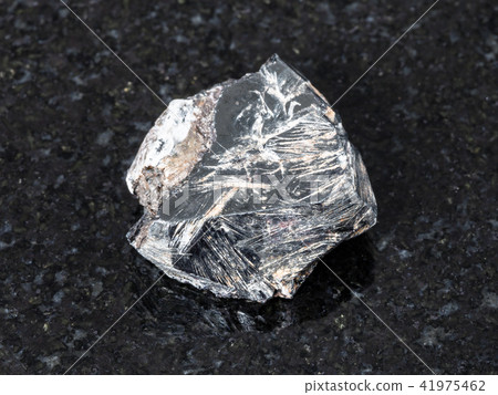 Hematite crystal on black 41975462