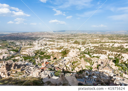 Uchisar town and valley in Nevsehir Province Uchisar town and valley in Nevsehir Province 41975624