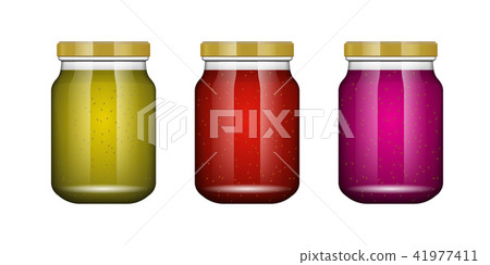 Download Jam Kiwi Glass Jar With Jam And Configure Stock Illustration 41977411 Pixta