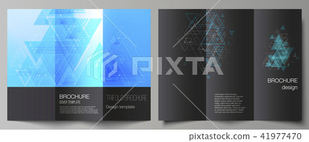 The minimal vector illustration of editable layouts. Modern covers design templates for trifold 41977470