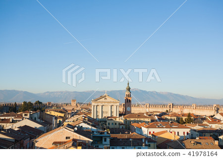 View of Cittadella, walled city in Italy 41978164