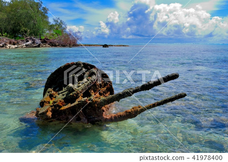 塞班島·Managaha島前日軍96型25毫米大角度機槍2 41978400