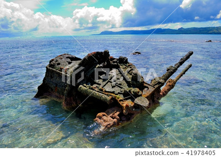 Saipan · Managaha Island former Japanese army 96 type 25 mm high angle machine gun 4 41978405