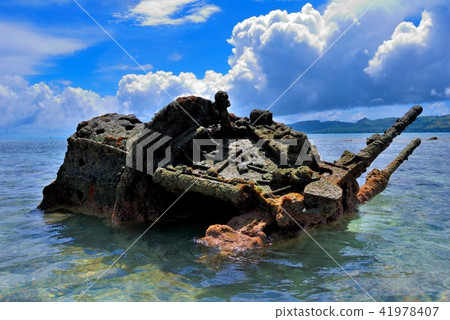 Saipan · Managaha Island former Japanese army 96 type 25 mm high angle machine gun 5 41978407