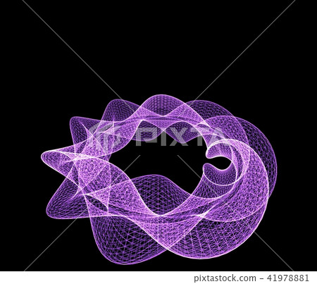 與數學表達式的Wireframe背景 41978881