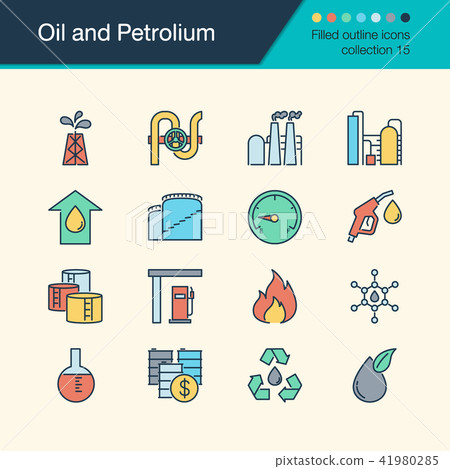 Oil and Petrolium icons. Oil and Petrolium icons. 41980285