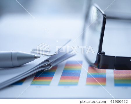 Business image · graph · document · glasses 41980422