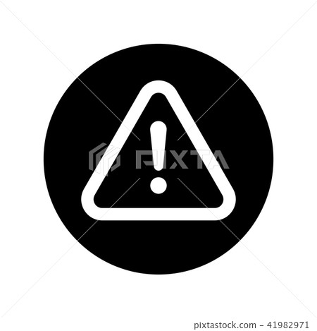 The attention icon in black circle. Danger symbol The attention icon in black circle. Danger symbol 41982971