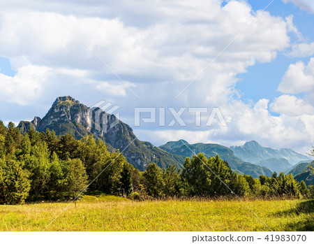 Beautiful sunny day is in mountain landscape 41983070