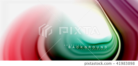 Rainbow fluid abstract swirl shape, twisted liquid colors design, colorful marble or plastic wavy Rainbow fluid abstract swirl shape, twisted liquid colors design, colorful marble or plastic wavy 41983898