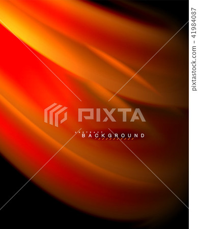 Neon glowing wave, magic energy and light motion background. Vector wallpaper template Neon glowing wave, magic energy and light motion background. Vector wallpaper template 41984087