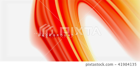 Rainbow fluid colors abstract background twisted liquid design, colorful marble or plastic wavy 41984135