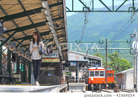 Hakone Tozan Railway Gora station home and female traveler Kanagawa prefecture Ashigarashimo-gun Hakone-machi Gora Hakone Tozan Railway Gora station home and female traveler Kanagawa prefecture Ashigarashimo-gun Hakone-machi Gora 41984854