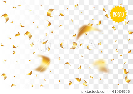 Golden holiday confetti random falling Golden holiday confetti random falling 41984906