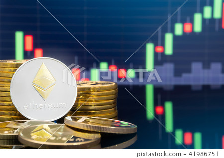 Ethereum and cryptocurrency investing concept. 41986751
