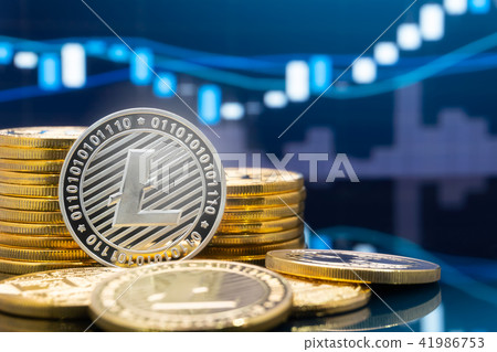 Litecoin and cryptocurrency investing concept. Litecoin and cryptocurrency investing concept. 41986753