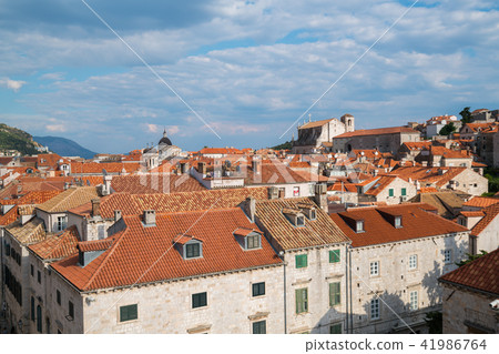 Panoramic view of Dubrovnik old town in Croatia 41986764