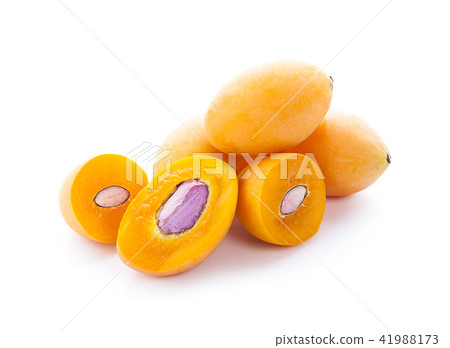 sweet Marian plum thai fruit isolated on white 41988173