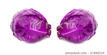Purple cabbage isolated on white background 41988324