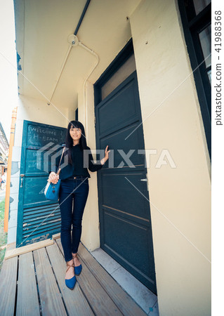 亞洲台灣台中審計新村餐廳汽車女模人像攝影女性女人 41988368