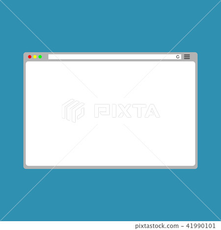 web Simple Browser window white - Stock Illustration [41990101] - PIXTA