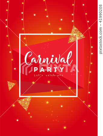 Carnival colorful poster.Vector illustration Carnival colorful poster.Vector illustration 41990208