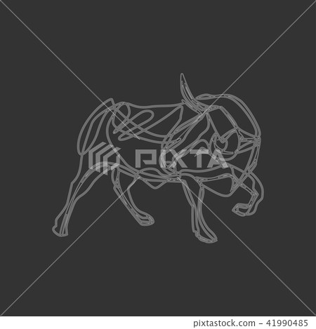 Bull cartoon - vector illustration 41990485