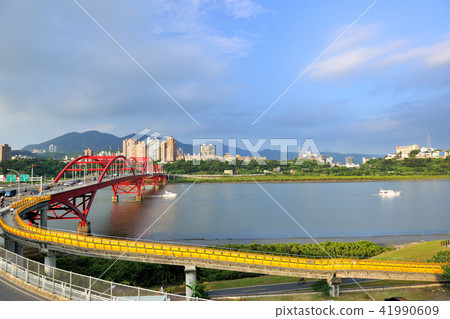 淡水河 關渡大橋 台北風景 河川 41990609