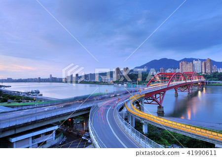 淡水河 關渡大橋 台北風景 河川 41990611