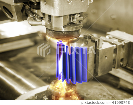 CNC wire cut machine cutting mold parts 41990748