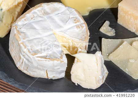 portion of fresh white cheese with mold portion of fresh white cheese with mold 41991220