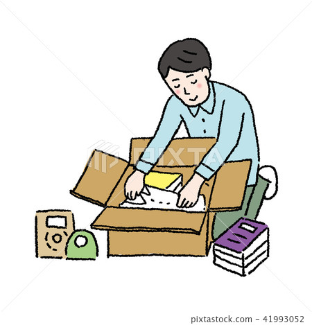 包裝男性插圖移動 包裝男性插圖移動 41993052