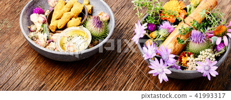 Herbs medicine flowers 41993317
