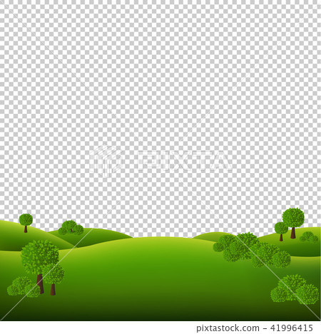 Green Landscape Isolated Transparent Background 41996415