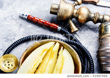 oriental shisha with melon oriental shisha with melon 41997488