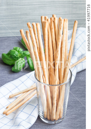 Traditional Italian snack grissini bread sticks Traditional Italian snack grissini bread sticks 41997716