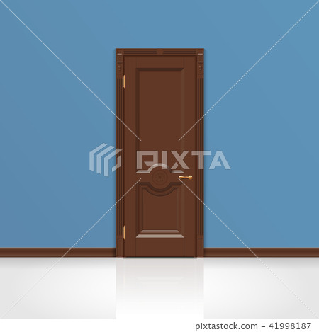 wooden entrance door vector wooden entrance door vector 41998187